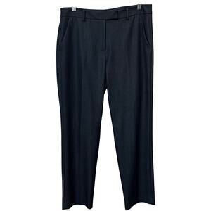 Tahari Women’s Career Pants Sz 8 Soft Straight Black Heathered Minimalist